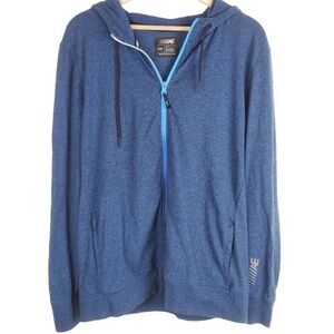 American Eagle Flex Blue Zip Hoodie Men’s L Athleisure Lightweight